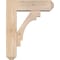 Ekena Millwork Merced Craftsman Smooth Bracket w/ Offset Brace, Douglas Fir, 5 1/2"W x 16"D x 20"H BKT0604X16X20MRC04SDF - alternate 4